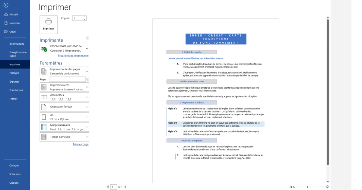 mettre en forme texte dans word